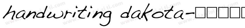 handwriting dakota字体转换